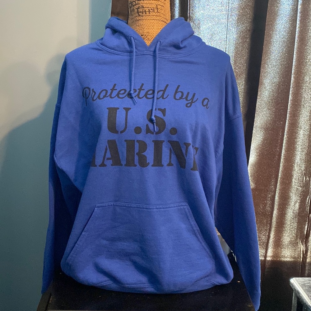 “Protected by a U.S. MARINE” hoodie